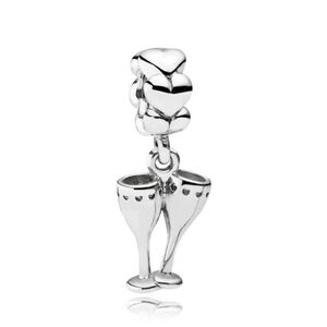 Pandora Sterling Silver Cheers Champagne Flute Celebration Dangle Bead -791150